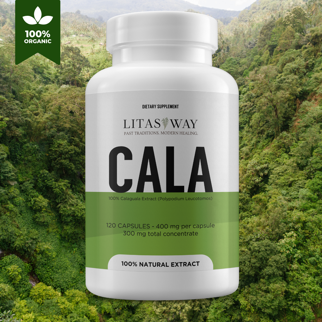 100% Calaguala (Kalawalla) with Polypodium Leucotomos - 400mg (120 Caps)